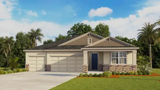 New construction Single-Family house 2383 Hayrick Pass, Zephyrhills, FL 33541 plan Covington - image