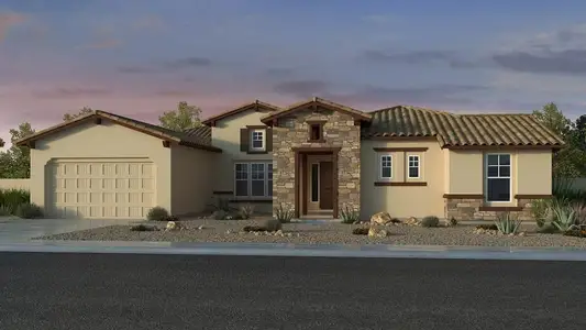 New construction Single-Family house 20627 E Calle De Flores, Queen Crk, Queen Creek, AZ 85142 plan Telluride - image