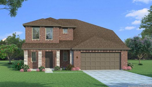 New construction Single-Family house 430 Cowboy Peak, Cibolo, TX 78108 Tupelo II J- photo 0