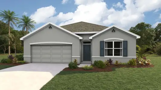New construction Single-Family house 10862 Heron Creek Cir, Weeki Wachee, FL 34613 plan Cali - image