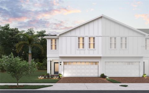 New construction Townhouse house 140 Glass Onion Drive, Groveland, FL 34737 Mustang- photo 0