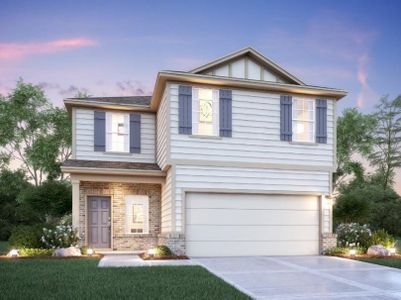 New construction Single-Family house 624 Roaring Falls Dr, Willis, TX 77378 Larkspur - Smart Series- photo 0