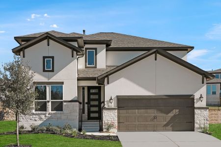 New construction Single-Family house 1233 Novara Trl, Leander, TX 78641 plan Saffron - image