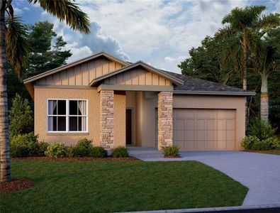 New construction Single-Family house 1352 Sterling Pointe Drive, Deltona, FL 32725 Hawkins Homeplan- photo 0