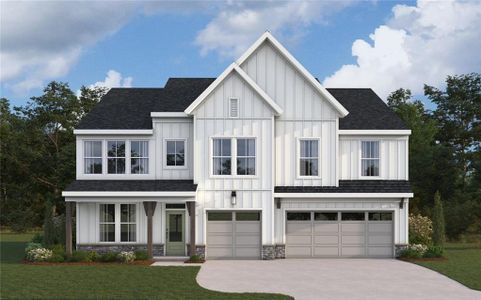 New construction Single-Family house 258 Loon Lake Wy, Hoschton, GA 30548 plan Carrington - image
