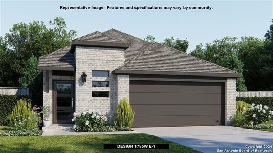 New construction Single-Family house 12323 Aurora Basin, San Antonio, TX 78254 Design 1785W- photo 0