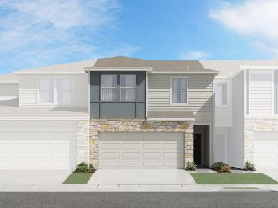 New construction Townhouse house 1850 Settlers Glen Dr, Unit 302, Round Rock, TX 78665 plan The Zilker (172) - image