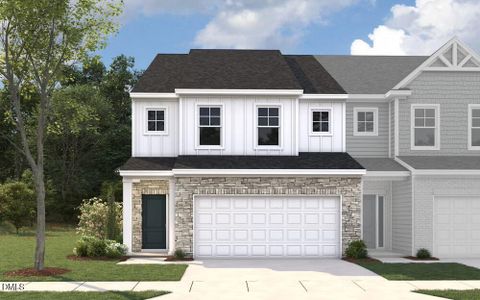 New construction Townhouse house 570 Barrington Row Ave, Zebulon, NC 27597 plan Kinston - Townhomes - image