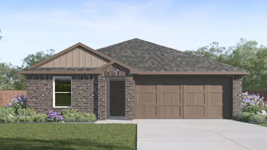 New construction Single-Family house 152 Baby Calf Roping Rd, Jarrell, TX 76537 plan Archer - image