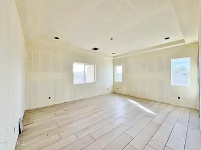 Master bedroom/ coffered ceiling