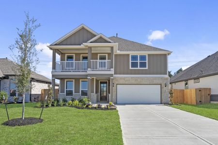 New construction Single-Family house 361 Covey Ln, Sealy, TX 77474 plan Cypress II Hunters Crossing 60s - image