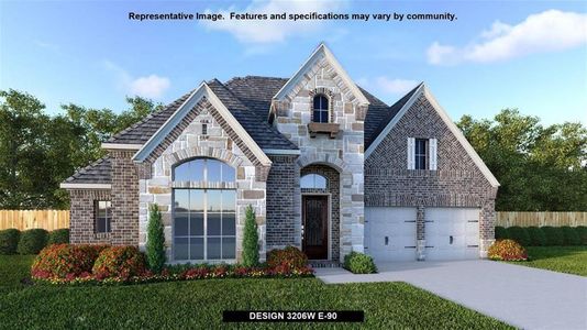 New construction Single-Family house 12210 Hackberry Drive, Mont Belvieu, TX 77523 Design 3206W- photo 0