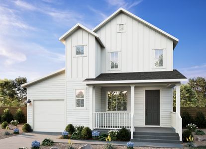 New construction Single-Family house 13270 Front Porch Ln, Firestone, CO 80504 plan Canvas One - Folk - image
