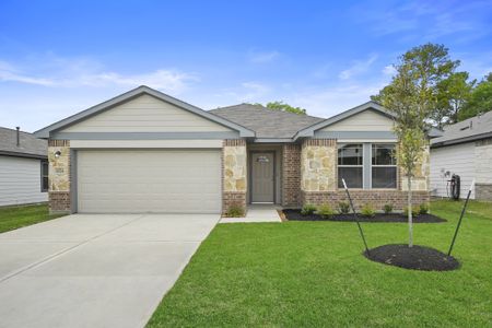 New construction Single-Family house 11776 Whirlaway Drive, Willis, TX 77318 Golden- photo 0