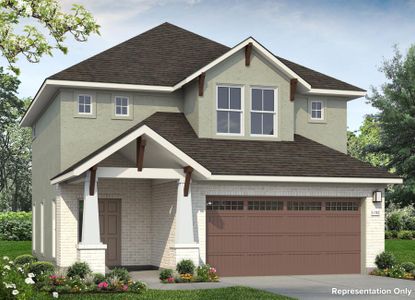 New construction Single-Family house 2605 Sam Bass Rd, Unit 67, Round Rock, TX 78681 plan Clear Creek 1782 - image