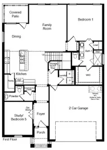 New construction Single-Family house 121 Ringtrail Dr, Rhome, TX 76078 plan Redrock - image