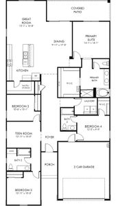 New construction Single-Family house 3875 N Patriot Wy, Florence, AZ 85132 plan Lark - image