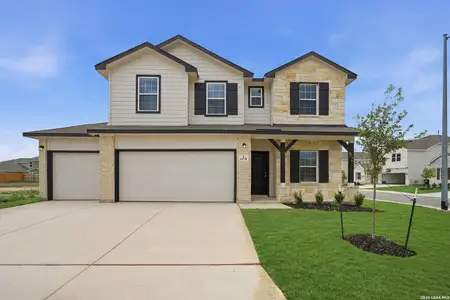 New construction Single-Family house 14738 Lower Holw, San Antonio, TX 78252 plan Concho - image