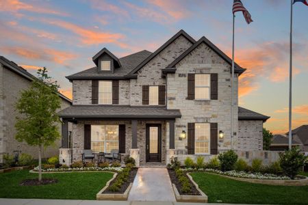 Elevation C with Stone | Concept 3106 at Redden Farms - Classic Series in Midlothian, TX by Landsea Homes