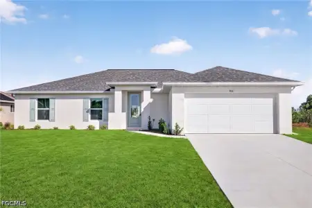 New construction Single-Family house 915 Nw 9Th Pl, Cape Coral, FL 33993 plan The Sunset Harbor - image