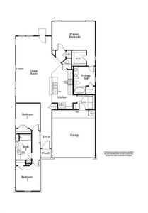 This floor plan features 3 bedrooms, 2 full baths, and over 1,600 square feet of living space