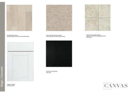 Design Selections.  Home is under construction and selections are subject to change.