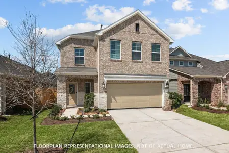 New construction Single-Family house 208 Sage River Ct, Willis, TX 77378 plan Larkspur - Smart Series - image