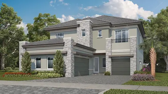New construction Single-Family house 9550 Magnus Ter, Parkland, FL 33076 plan Barony - image