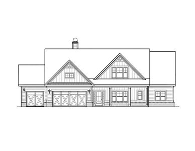 New construction Single-Family house 1420 Willowbend Pl, Monroe, GA 30655 plan (GA) Riley A.2 3 Front Entry (with bonus) - image