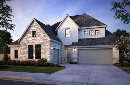 Brenham III Elevation A - Optional Stone