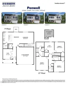 New construction Single-Family house 55 Babbling Creek Dr, Youngsville, NC 27596 Penwell- photo 0
