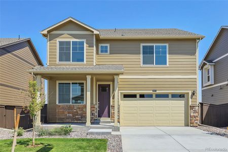 New construction Single-Family house 19171 E 99Th Place, Commerce City, CO 80022 HOLCOMBE- photo 0