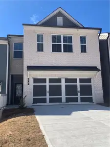 New construction Townhouse house 5247 Canberra Dr, Unit 60, Flowery Branch, GA 30542 Sawnee- photo 0