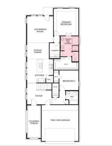 Structural options added include: media room, mud-set shower in place of tub at bath 2, and tub at primary bath.