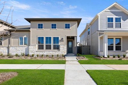 New construction Townhouse house 1410 Fennel St, Argyle, TX 76226 Bluebonnet- photo 0