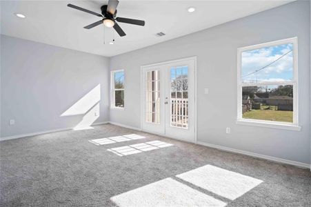 access to balcony in master bedroom