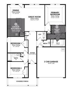 Beazer Homes Wildcat Ranch Allegheny Floorplan.