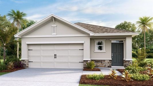 New construction Single-Family house 17875 Acorn Drop Rd, Land O' Lakes, FL 34638 plan Allex II - image