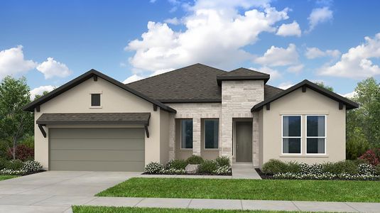 New construction Single-Family house 113 Villoria Cv, Liberty Hill, TX 78642 plan Davis - image