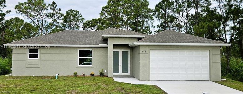 New construction Single-Family house 842 Giorgio Ave S, Lehigh Acres, FL 33974 - image