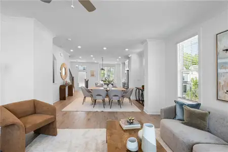 New construction Townhouse house 628 Skytop Dr, Unit 158, Cumming, GA 30040 plan The Garwood - image