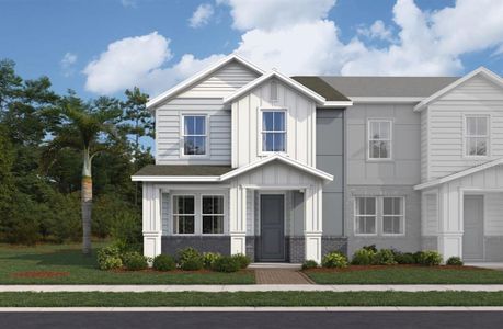 New construction Townhouse house 155 Aulin Avenue, Oviedo, FL 32765 Richmond End- photo 0