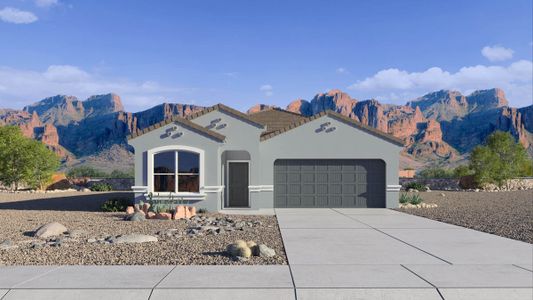 New construction Single-Family house 18367 W Smoketree Dr, Wittmann, AZ 85361 Lark- photo 0