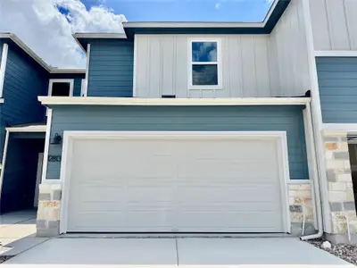 New construction Townhouse house 12813 Village Spun Plz, Buda, TX 78610 The Barton (147)- photo 0