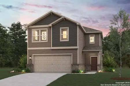 New construction Single-Family house 9019 Sand Dune Vis, San Antonio, TX 78222 plan Frederick - 2260 - image