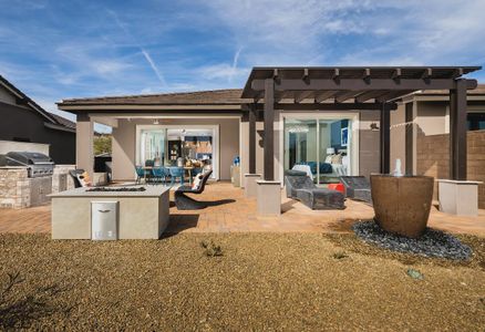 New construction Duplex house 4107 Prairie Schooner Rd, Wickenburg, AZ 85390 plan Evia Elevation B - image