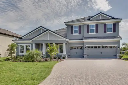 New construction Single-Family house 10194 Meadowrun Drive, Lithia, FL 33547 Key West II- photo 0