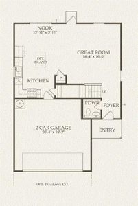 Centex Homes, Pierce floor plan