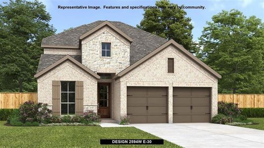 New construction Single-Family house 108 Shadduck Way, Liberty Hill, TX 78628 Design 2594W- photo 0