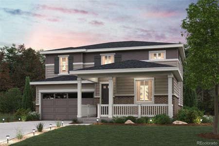 New construction Single-Family house 3362 N Highlands Creek Parkway, Aurora, CO 80019 Vail II- photo 0